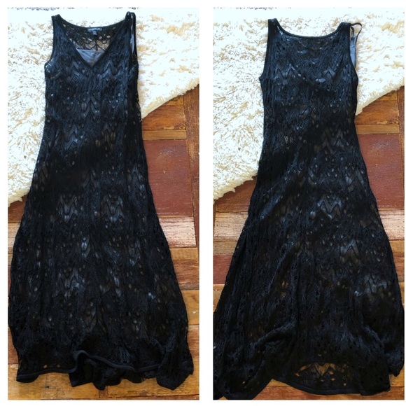 Eileen Fisher Dresses & Skirts - Eileen Fisher | Silk Lace Crochet Midi Dress